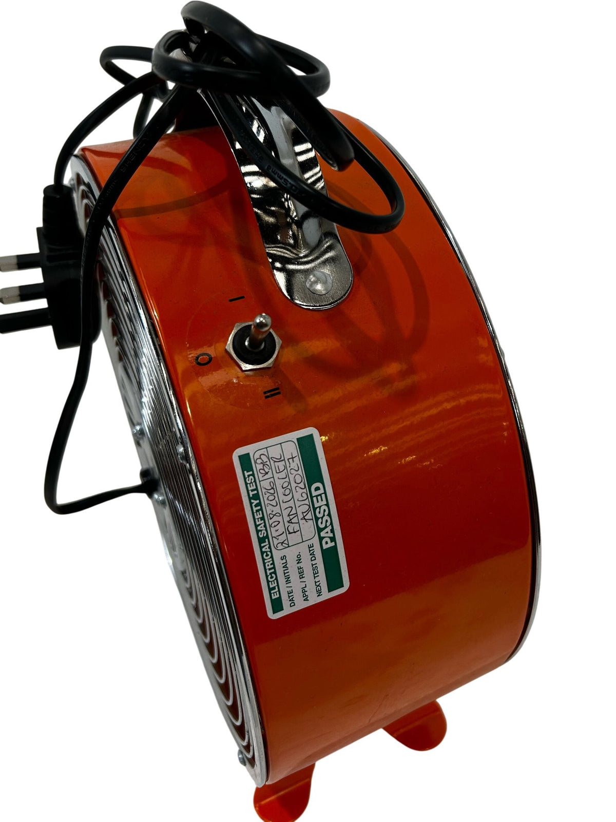 Orange Mini Workshop Fan Compact Electric Utility Fan (Pre-Loved)