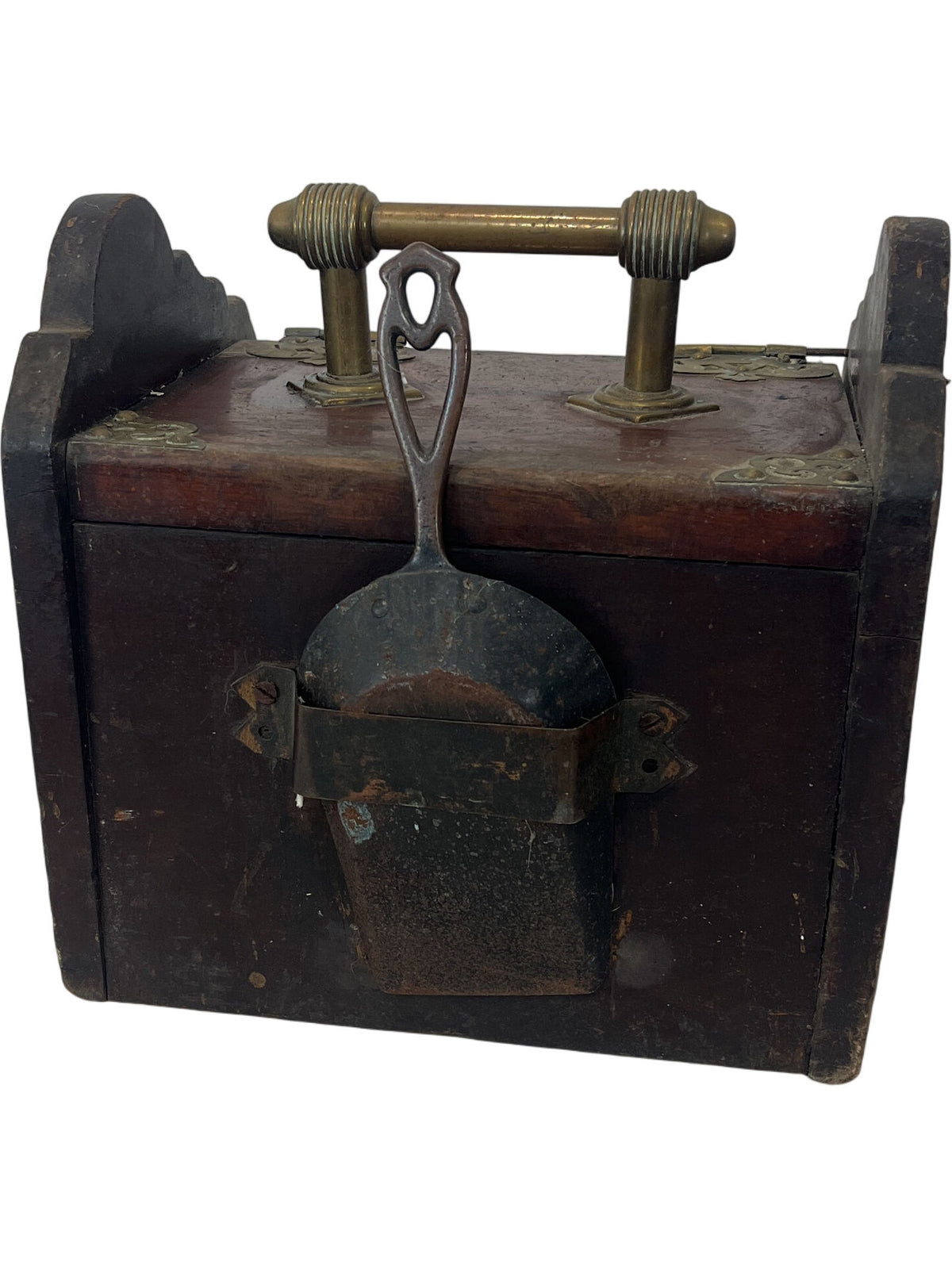 Authentic Antiquity Brass Fireplace Coal Scuttle with Handle (Pre-Loved)