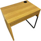Modern Wooden Office Desk with Black Metal Legs (Pre-Loved)