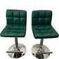 Green Bar Stools Adjustable Height (Pre-Loved)