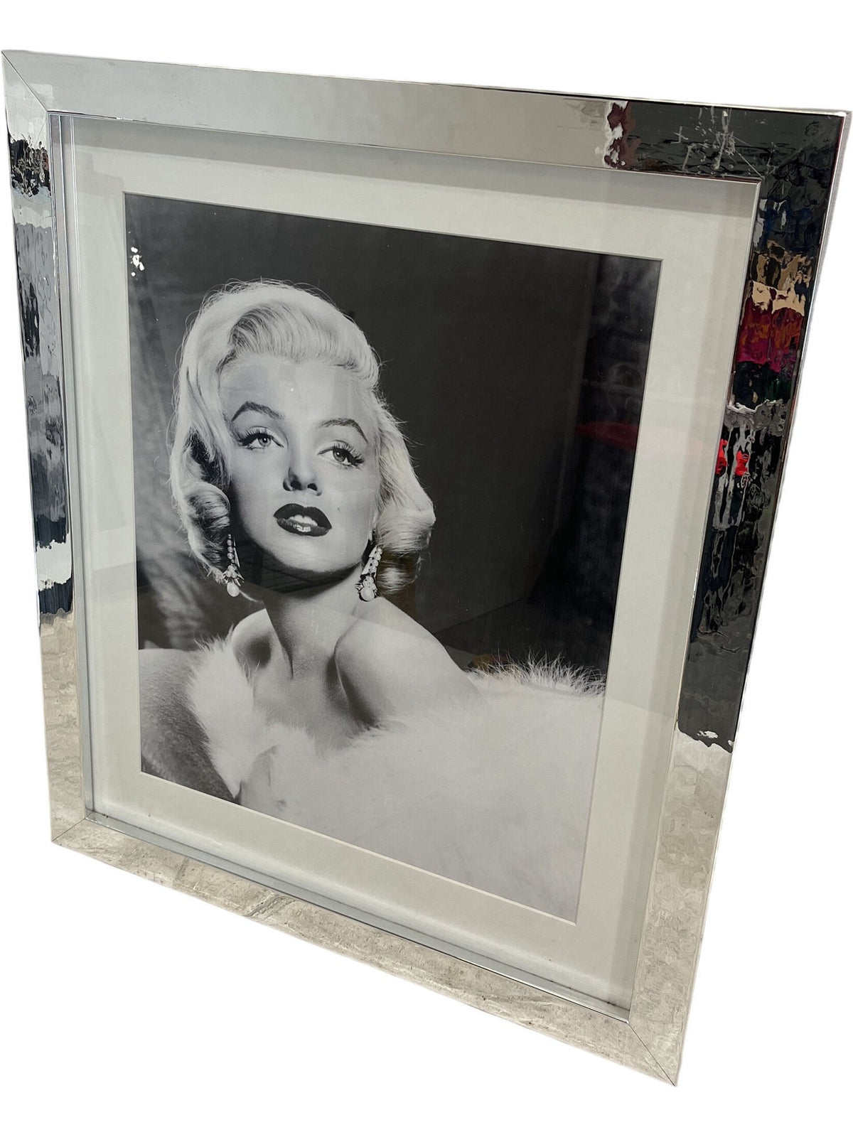 Classic Black & White Marilyn Monroe Silver Framed Photograph (Pre-Loved)