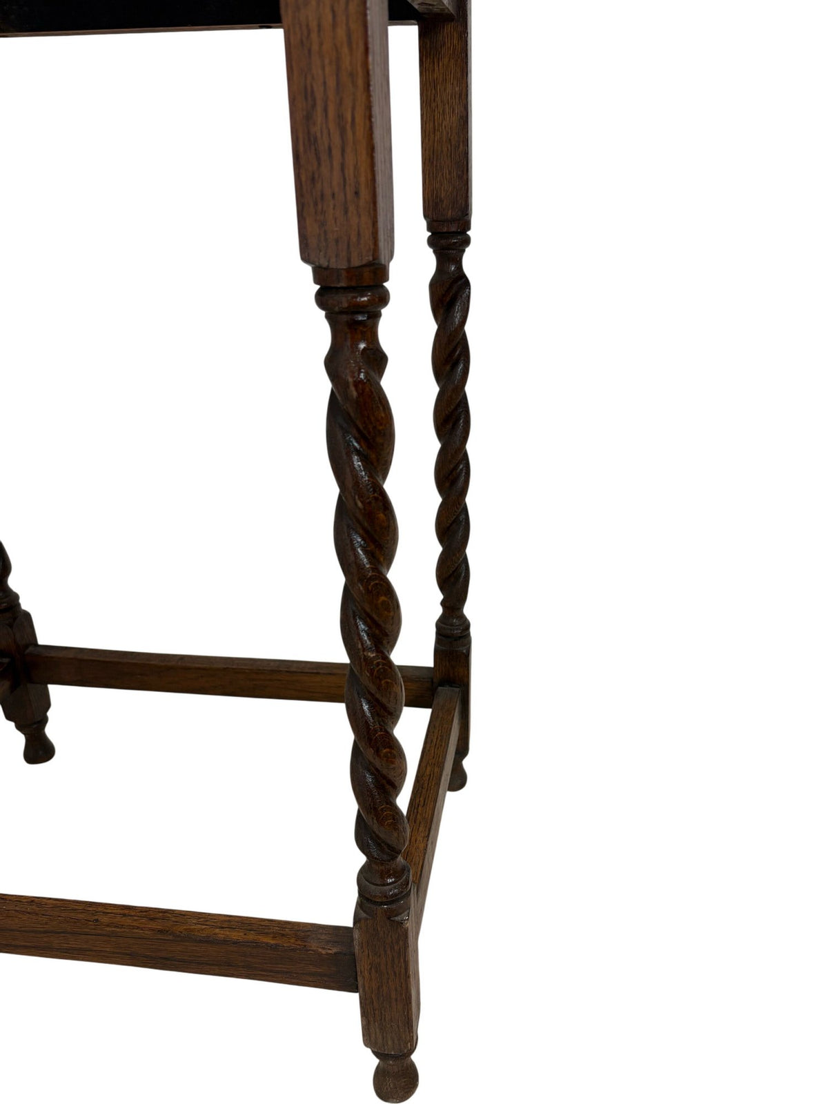 Antique Wooden End Table Twisted Leg Design (Pre-Loved)
