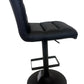 Adjustable Bar Stool Black Faux Leather (Pre-Loved)