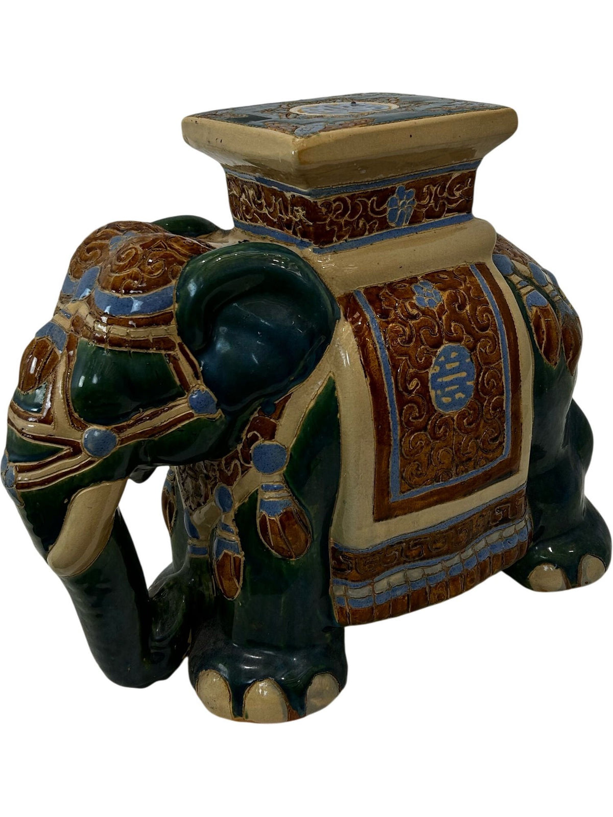 Decorative Ceramic Elephant Plant Stand (Pre-Loved)