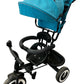 Kinderkraft Toddler Tricycle Push Handle Canopy Footrest Blue Kids (Pre-Loved)