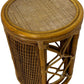 Vintage Rattan Bamboo Woven Round Nesting Side Tables (Pre-Loved)