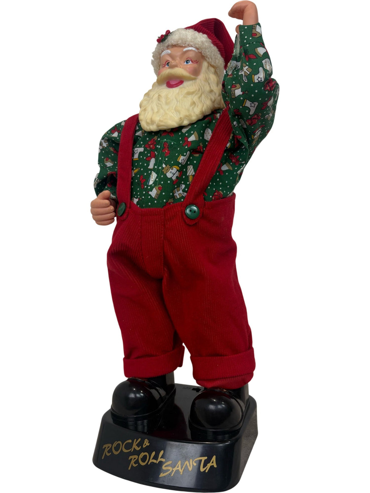 Rock & Roll Santa Christmas Decoration Battery Operated and Tested (Pre-Loved)