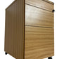 EFG 3 Drawer Mobile Pedestal Filing Cabinet Lockable Oak Effect (Pre-Loved)
