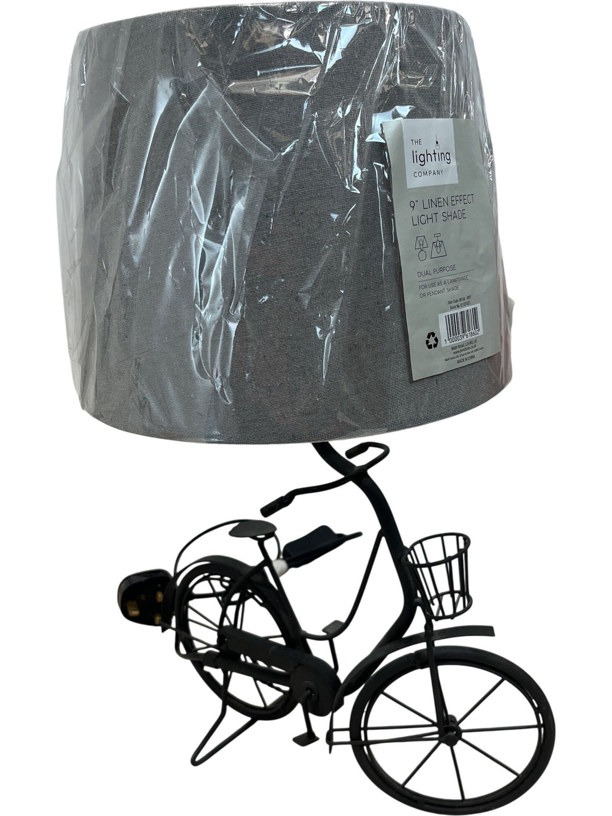Bicycle Rustic Metal Table Lamp (Pre-Loved)