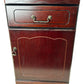 Dark Wood Bedside Cabinet with Drawer & Cupboard (Pre-Loved)