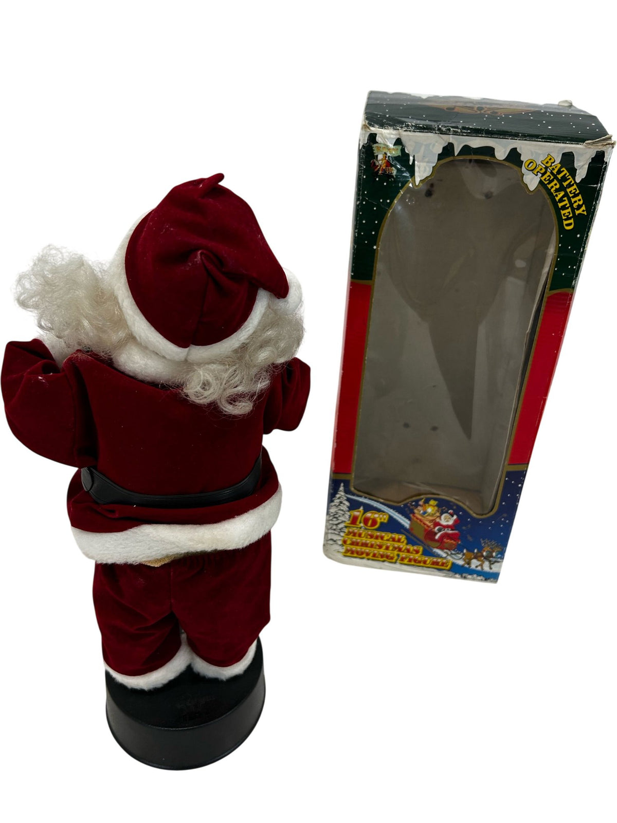 16in Musical Santa Christmas Motionette Battery Operated Figure (Pre-Loved)