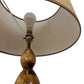 Vintage Wooden Table Lamp Beige Shade (Pre-Loved)
