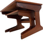 Mid Century Nesting Tables Set Solid Teak Style (Pre-Loved)