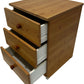 Pine 3 Drawer Bedside Table Cabinet Natural Wood Bedroom Storage (Pre-Loved)