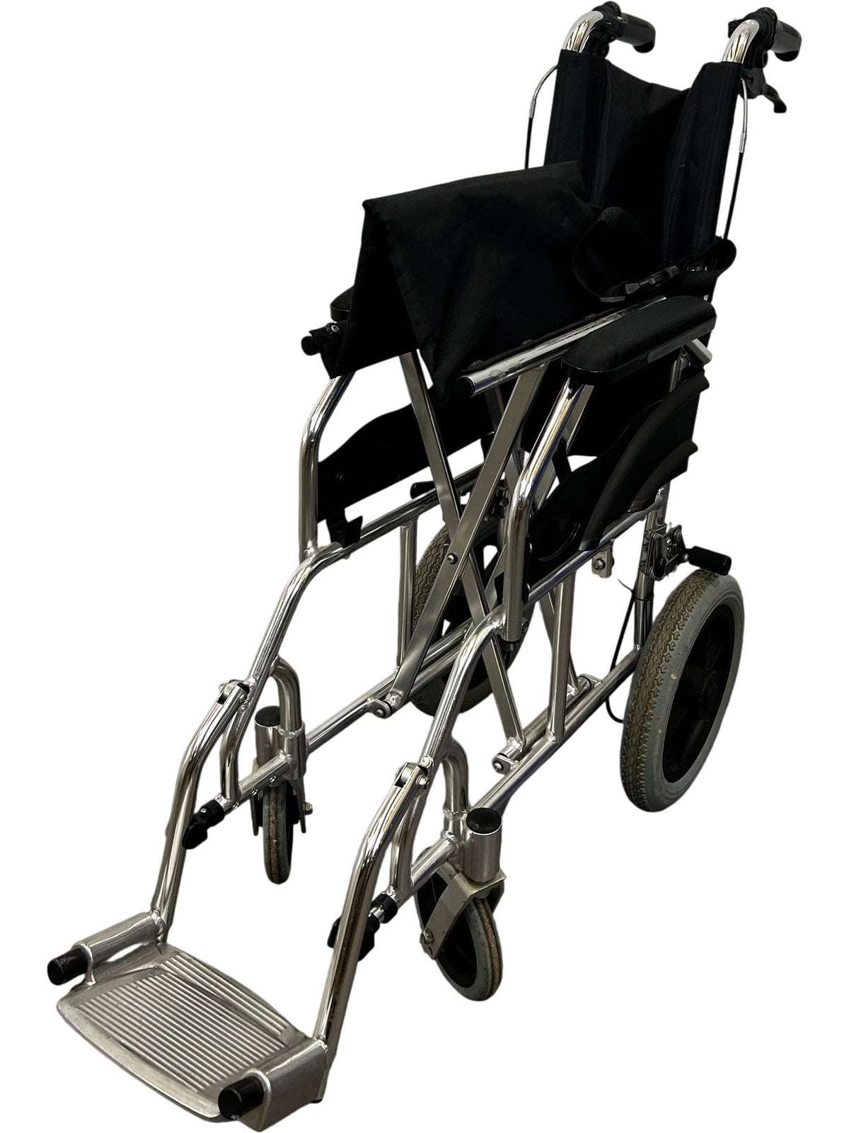 Buddy Folding Transport Wheelchair Detachable Footrests Compact (Pre-Loved)