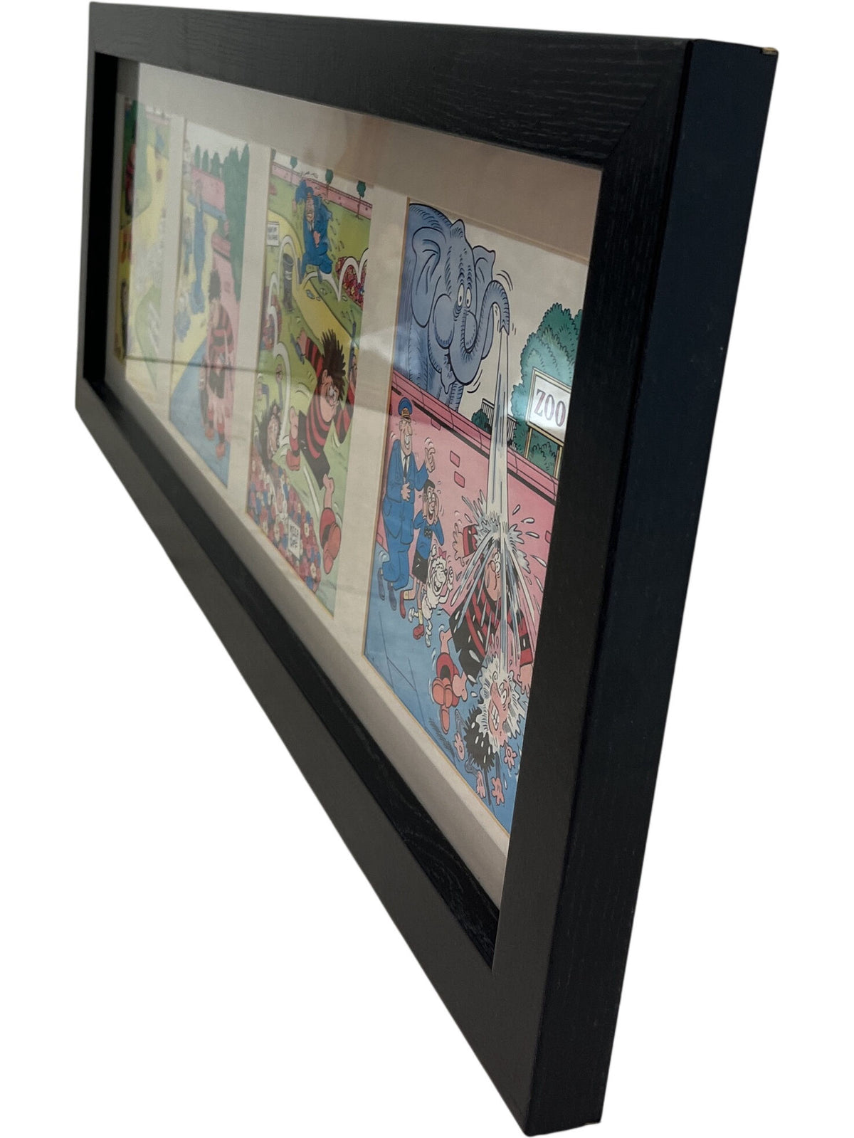 Framed Multi-Panel Comic Art Print Dennis The Menace (Pre-Loved)
