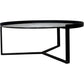 'Made.com' Contemporary Glass Coffee Table Black Frame (Unused)
