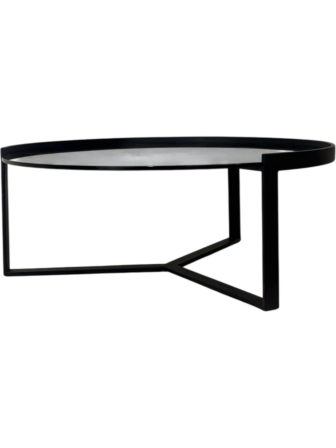 'Made.com' Contemporary Glass Coffee Table Black Frame (Unused)