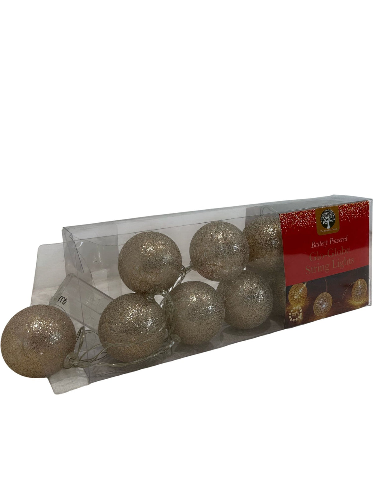 The Natural Tree Company Warm White Glo-Globe String Lights x10 (New)