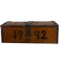 Vintage Wooden Shadow Box 1942 with Metal Accents (Pre-Loved)
