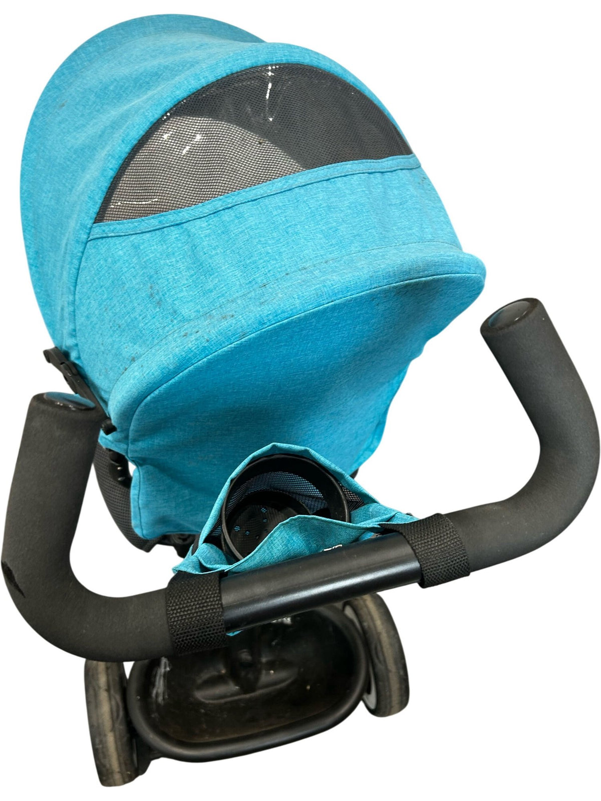 Kinderkraft Toddler Tricycle Push Handle Canopy Footrest Blue Kids (Pre-Loved)