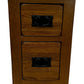 Wooden 2 Drawer Storage Cabinet Vintage Style Side Table (Pre-Loved)