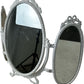 Vintage Triple Oval Vanity Dressing Table Mirror Ornate White Frame (Pre-Loved)