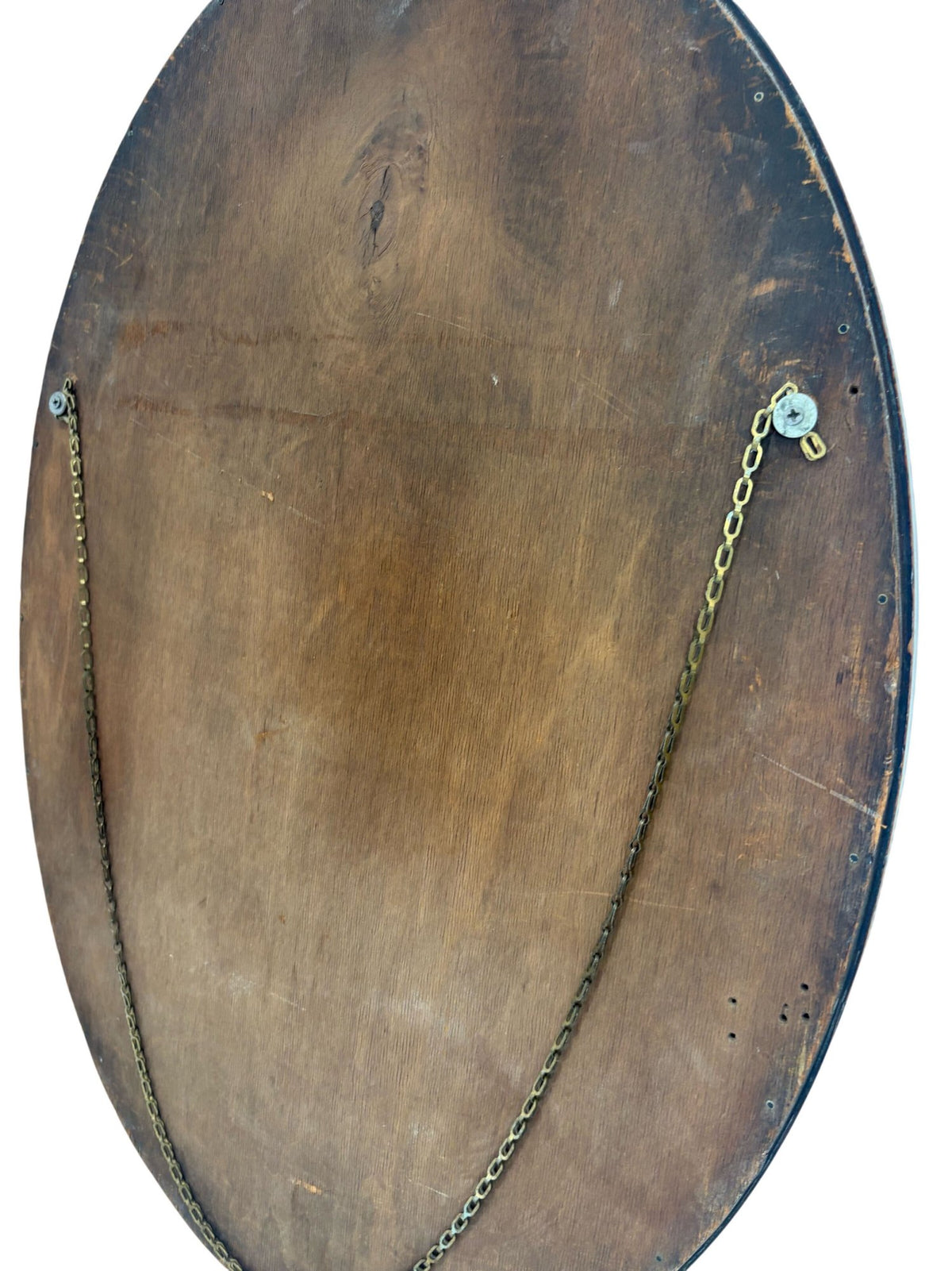 Oval Wooden Framed Mirror 50.5cm x 68cm (Pre-Loved)