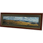Framed Panoramic Countryside Landscape Scene Wooden Frame Wall Art (Pre-Loved)