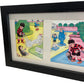 Framed Multi-Panel Comic Art Print Dennis The Menace (Pre-Loved)