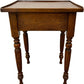Vintage Wooden Side Table Turned Legs Brown Traditional Style (Pre-Loved)