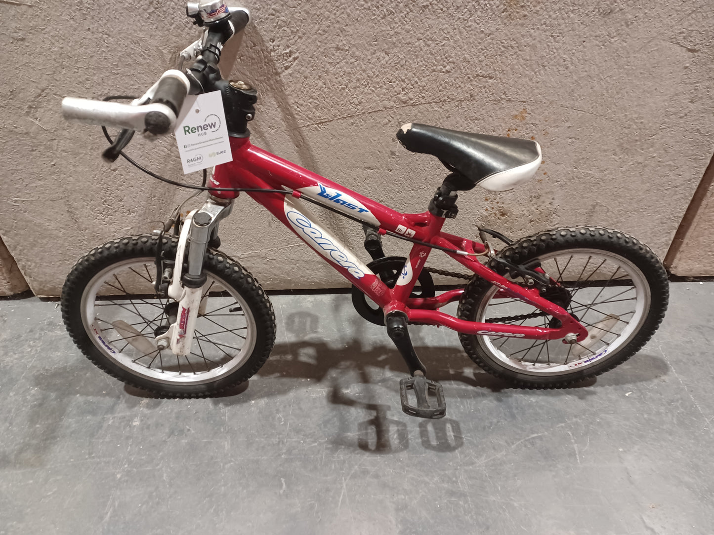 Serviced Red Carrera Children's Bike, 14" (Pre-Loved)