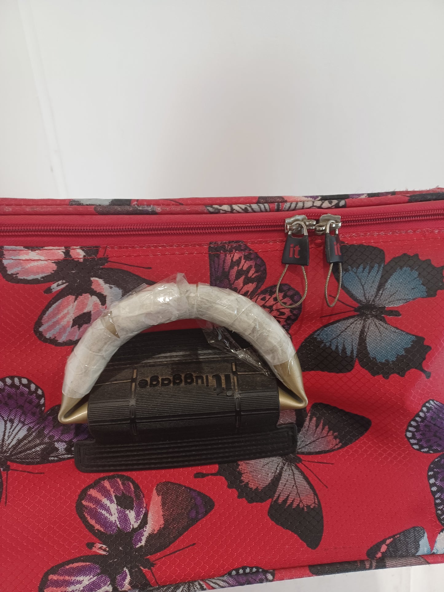 Red Butterfly Suitcase (Pre-Loved)