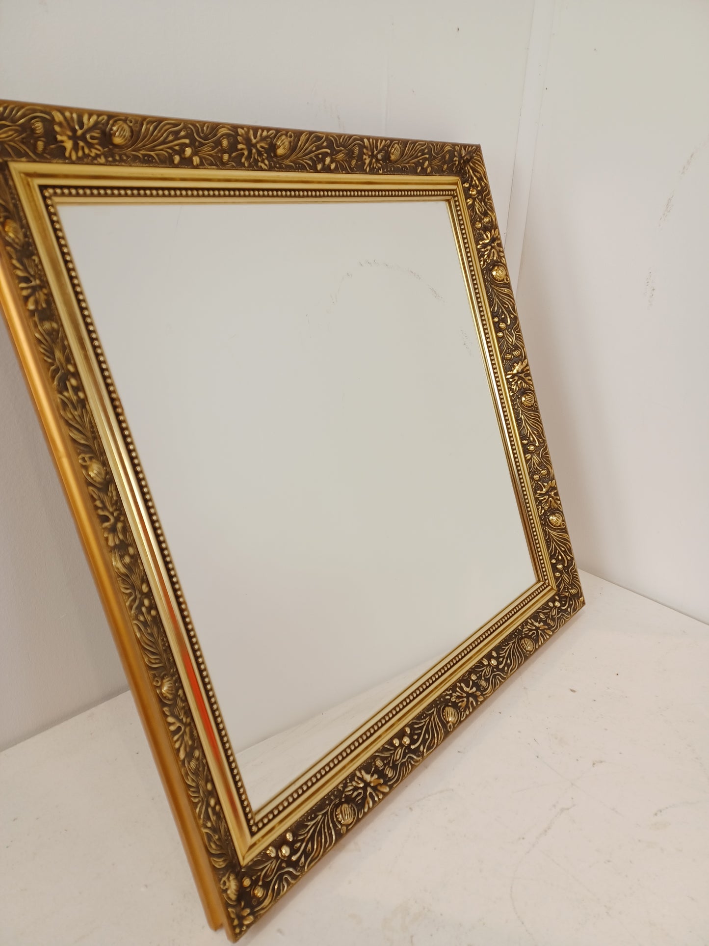 Gold Framed Detailed Mirror (Pre-Loved)