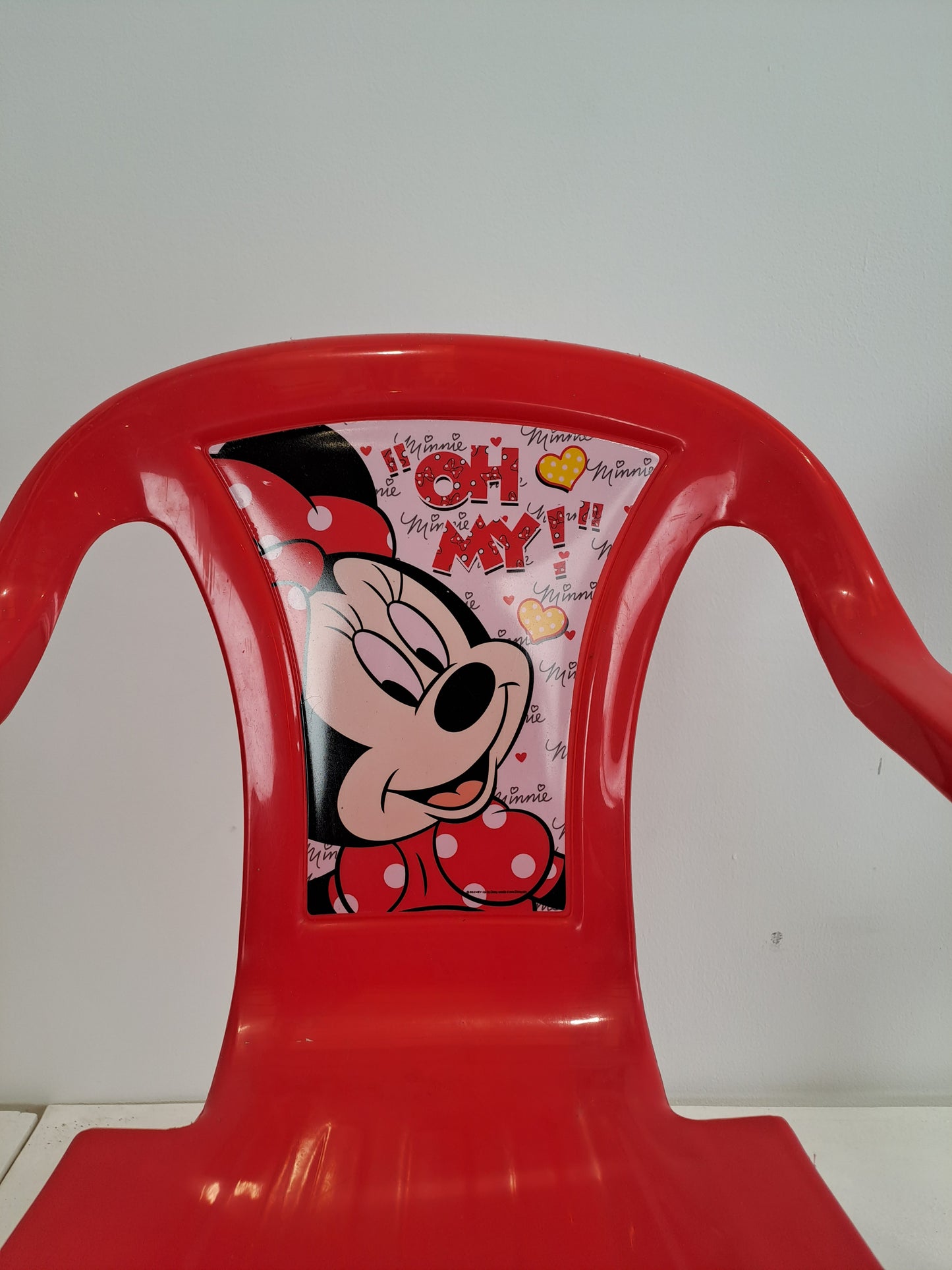 Children's Mini Mouse and Blue Bear Plastic Chair (Pre-Loved)