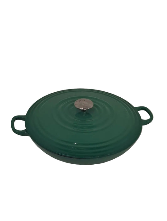 Teal Green Cast Iron Casserole Dish (Pre-Loved)