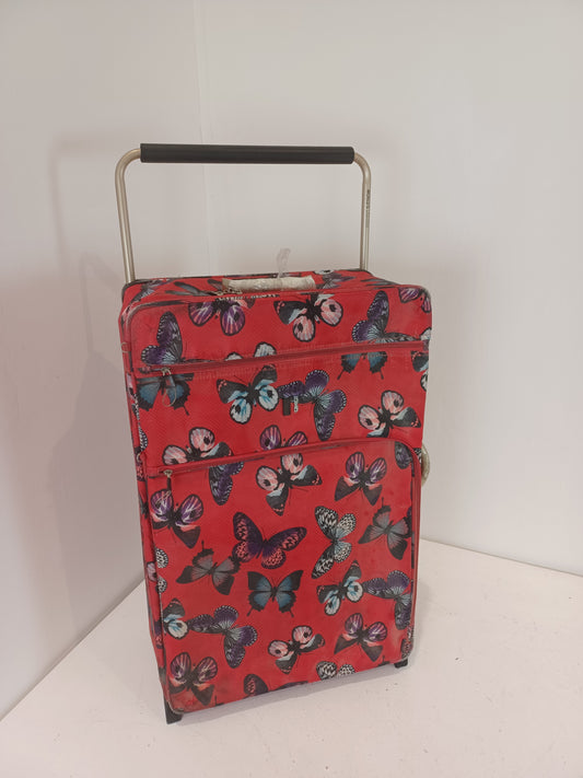 Red Butterfly Suitcase (Pre-Loved)