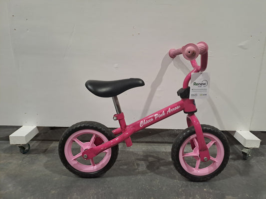 Serviced Chicco Pink Arrow Balance Bike (Pre-loved)