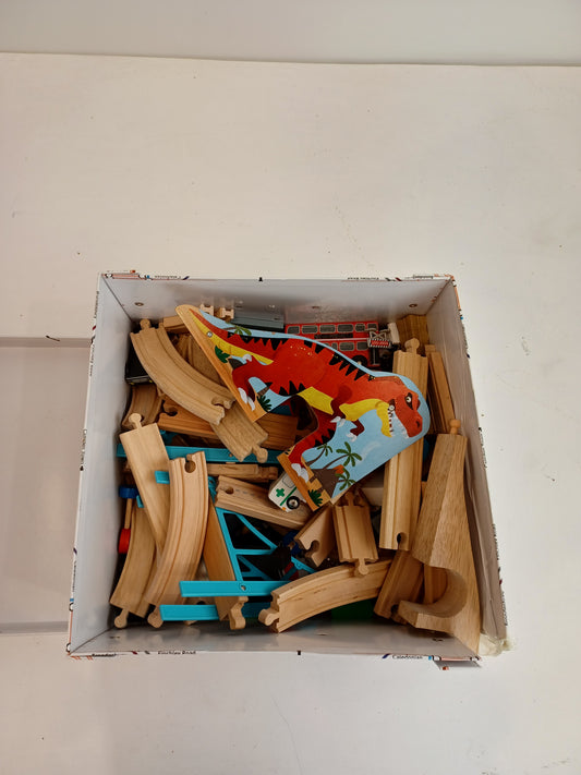 Job Lot Wooden Train Mix (Pre-loved)