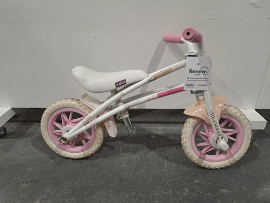 Serviced Pink & White Balance Bike (Pre-loved)