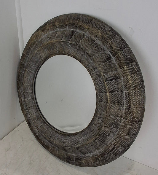Pierced Decorative Circular Wall Mirror (Pre-Loved)