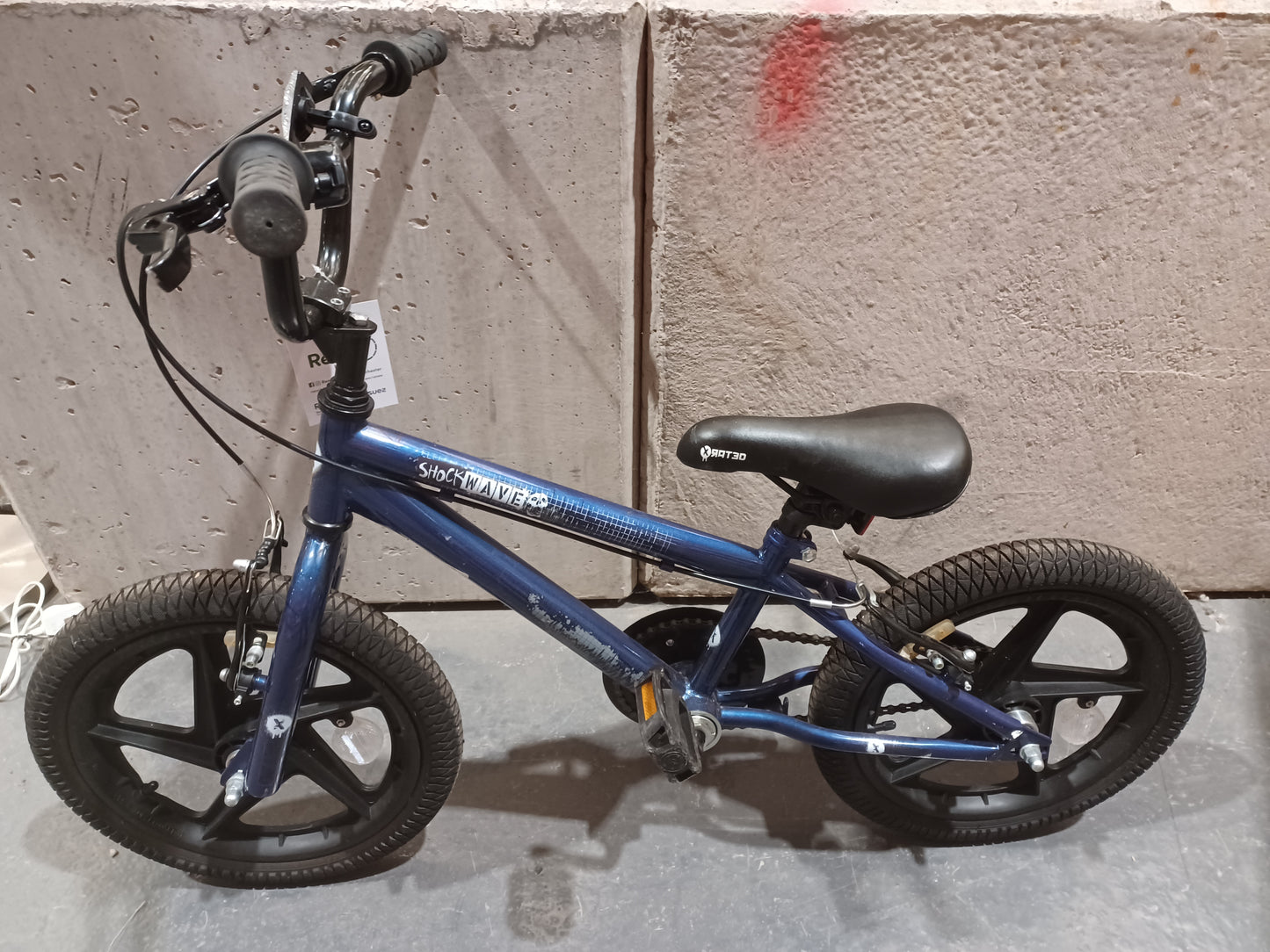 Serviced Blue Shock Wave Children's Bike, 16" (Pre-Loved)