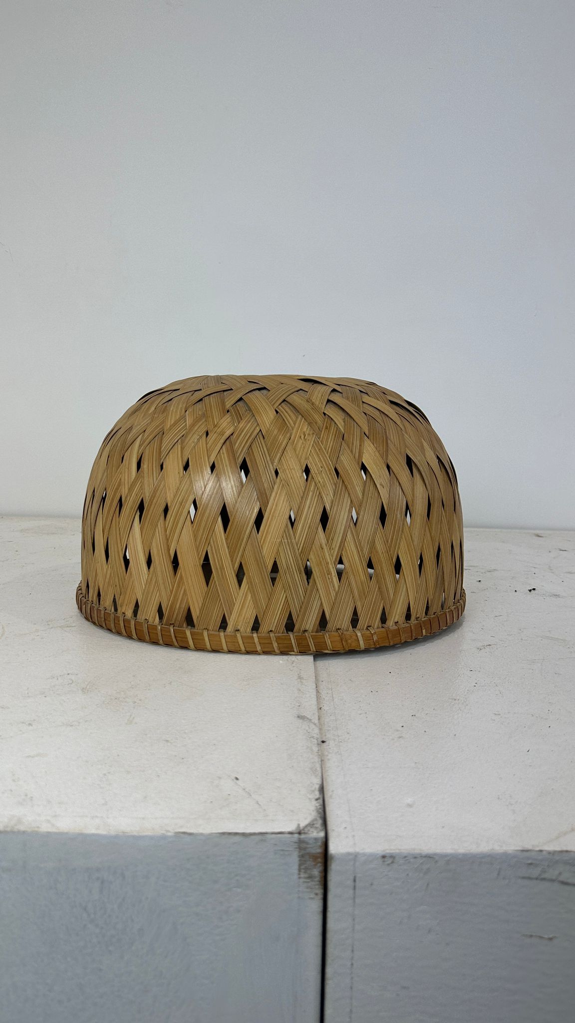 Vintage Handmade Wooden Lamp Shade (Pre-loved)