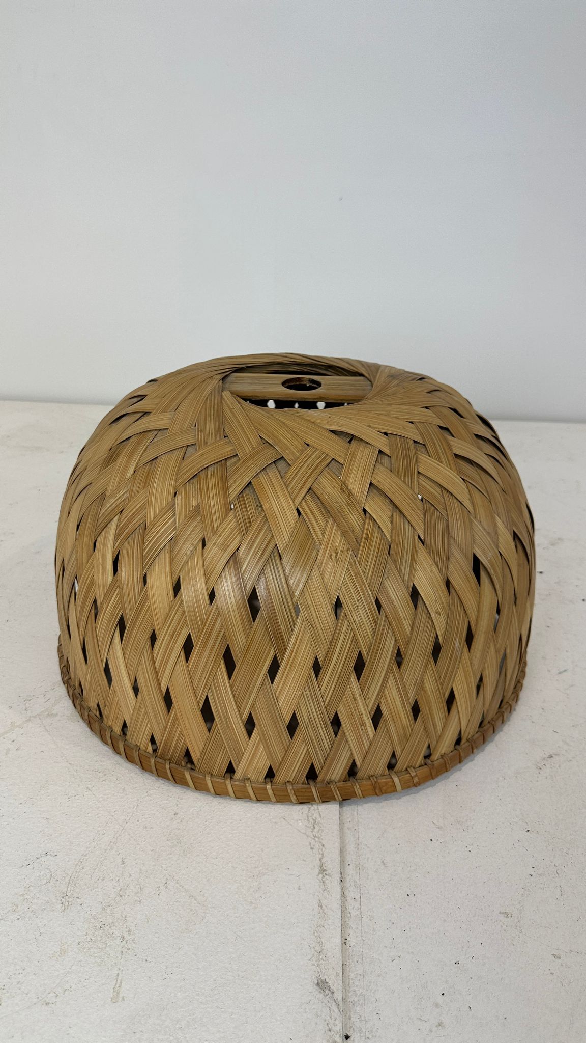 Vintage Handmade Wooden Lamp Shade (Pre-loved)