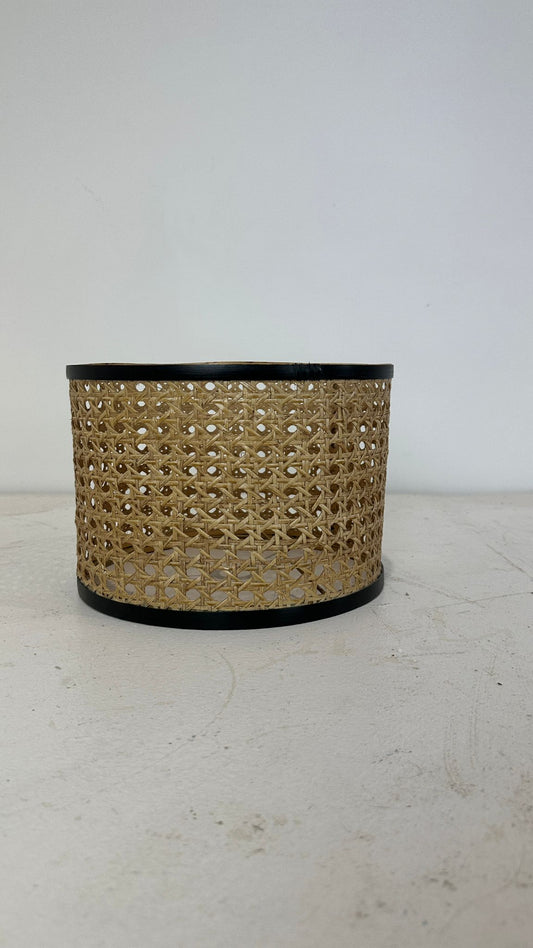 Mid Century Style Cane Rattan Lampshade (Pre-loved)