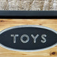 Painted Up-Cycled Solid Wood Toy Box Storage